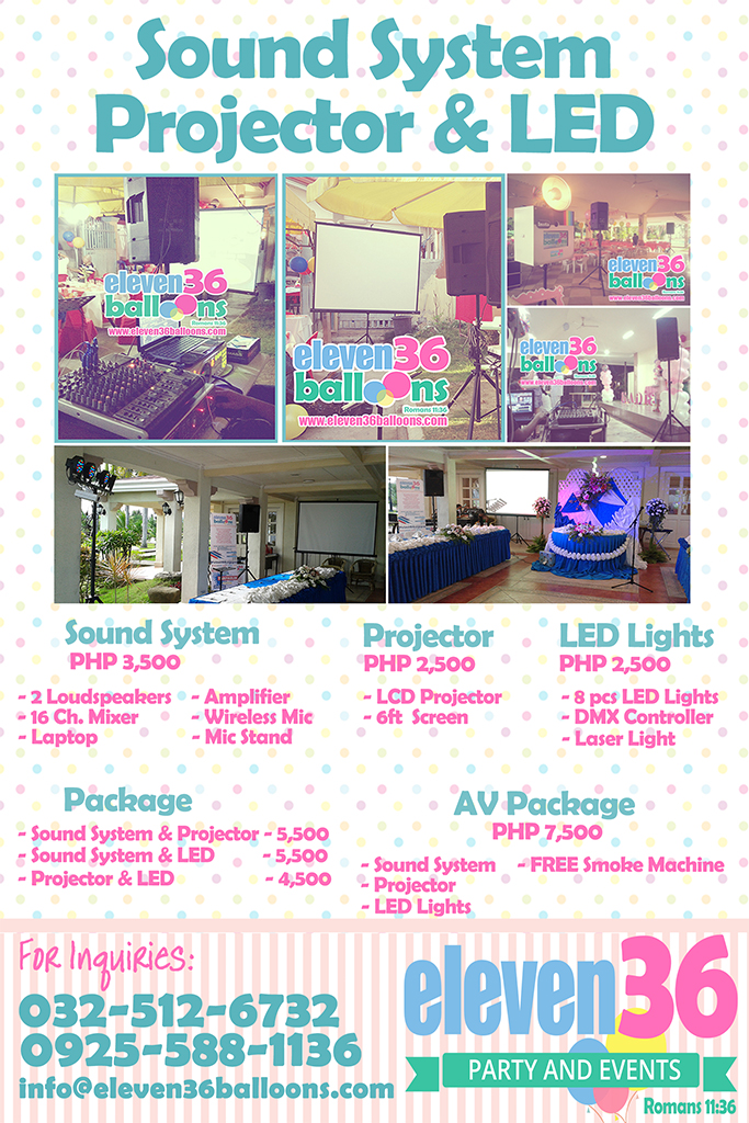 Sound System Projector Lights Rental - Cebu