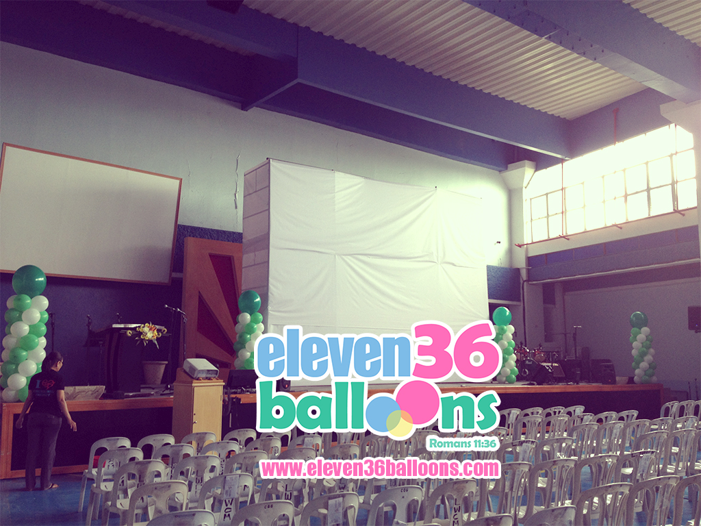 zerubbabel_project_living_word_fellowship_night_stage_balloon_pillar_column_eleven36_balloons_cebu